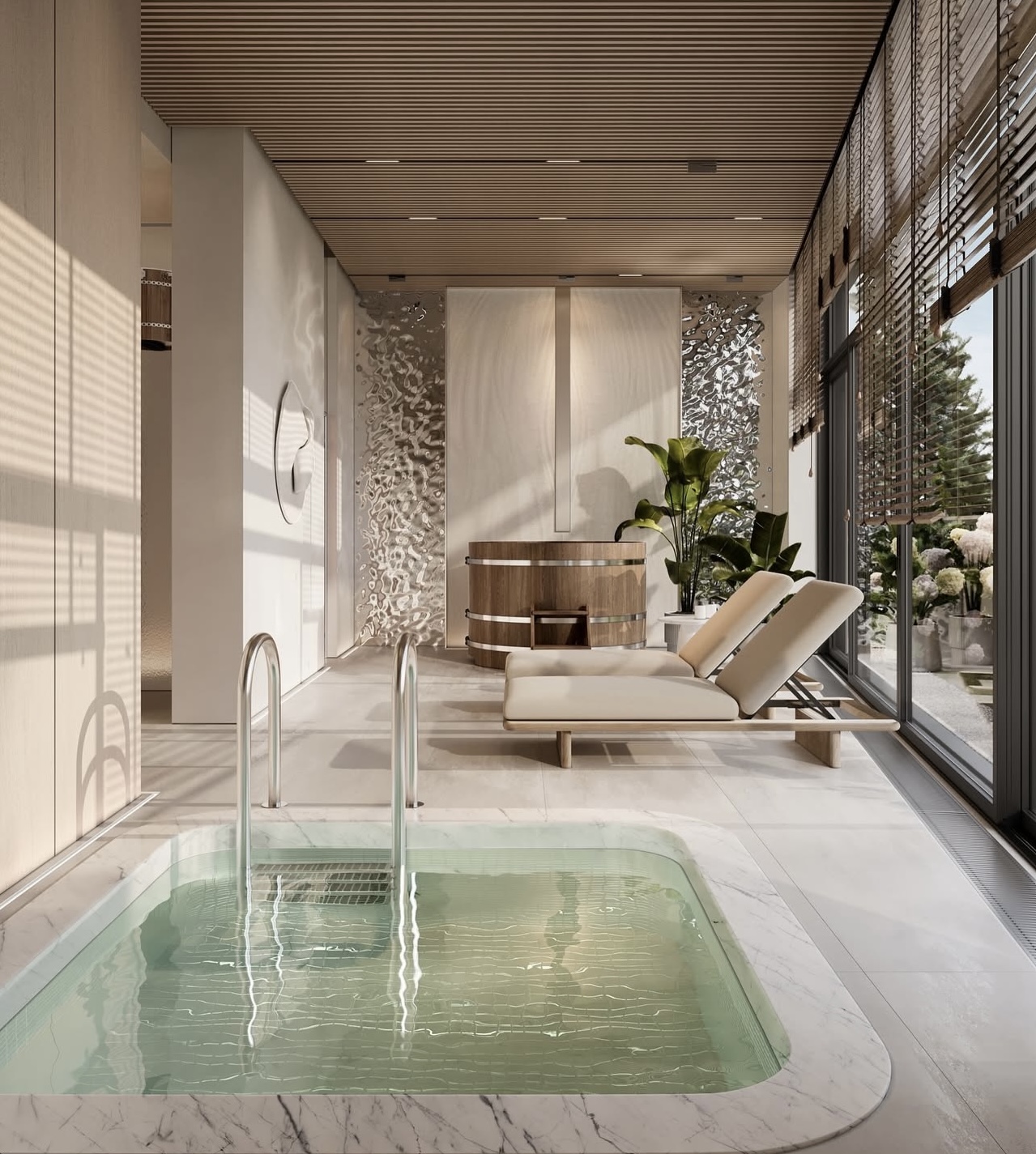 Finished luxury home construction